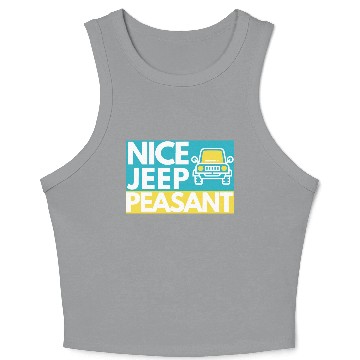 Discover Nice Jeep Peasant Crop Tank Top