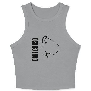 Discover Proud Cane Corso Profile dog mom Crop Tank Top