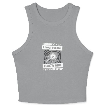 Discover Archery Girl Crop Tank Top