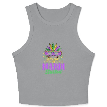 Discover Let's Get The Mardi Started Mardi Gras Party Crop Tank Top