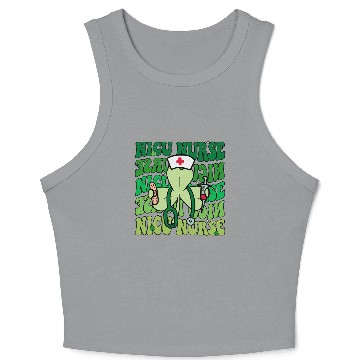 Discover Groovy NICU Nurse Funny St Patrick's Day Crop Tank Top