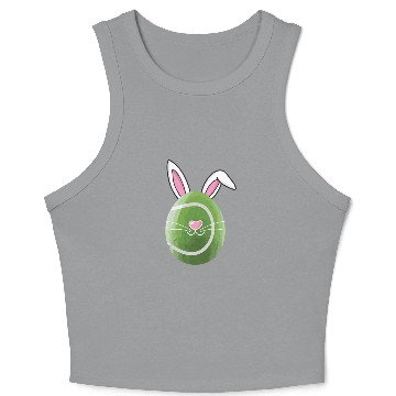 Discover Funny Easter Easter Egg Tennis Tennisball Crop Tank Top