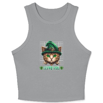 Discover St. Patrick's Day cats leprecats kittens Crop Tank Top