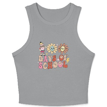 Discover 100 Days of School Crop Tank Top