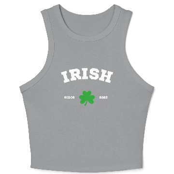 Discover Irish Since 2023 Athletic Design Crop Tank Top