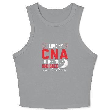 Discover Certified Nursing Assistant Medical Worker CNA Crop Tank Top
