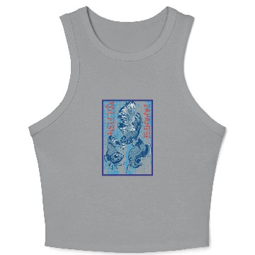 Discover japanese koi fish Crop Tank Top