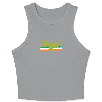 Discover Sláinte toast Ireland St. Patrick's Day Crop Tank Top