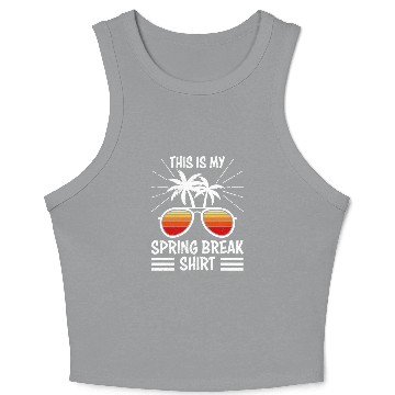 Discover Party Friends This is my Spring Break Crop Tank Top