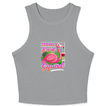 Discover Spring Break Squad Summer Vacation Spring Break Crop Tank Top