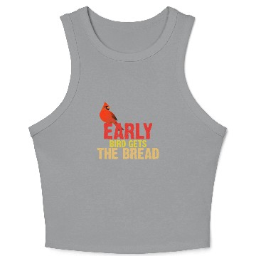 Discover Early Bird Gets The Bread Apparel Bird Lover Crop Tank Top