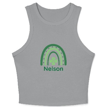 Discover Nelson Clover Charm Boho Rainbow Crop Tank Top
