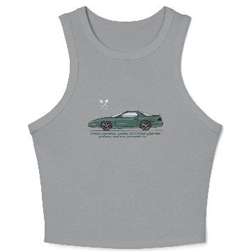 Discover F body Dark Green Crop Tank Top