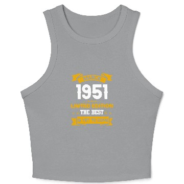 Discover March 1951 Birthday Surprise Crop Tank Top