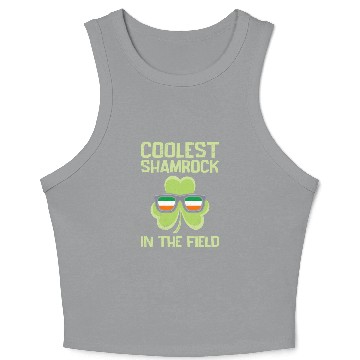 Discover Coolest Shamrock St Patrick's Day Crop Tank Top