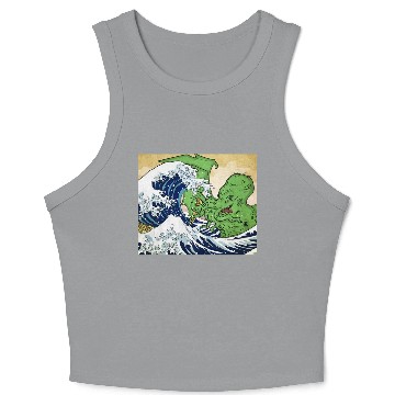 Discover The Great Wave off Octopus Crop Tank Top