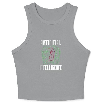 Discover Deep Learning AI Artificial Intelligence Robotics Crop Tank Top