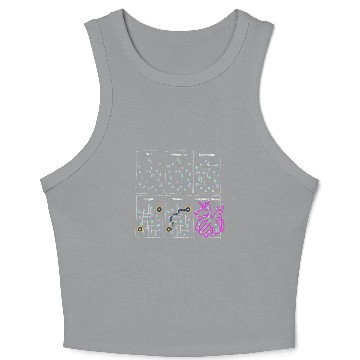 Discover Funny Science Gifts Sarcastic Nerd Geek Data Scien Crop Tank Top