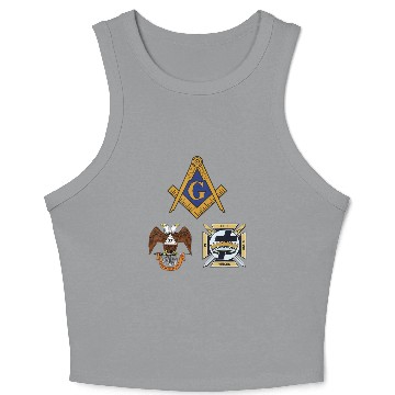 Discover Mason Scottish Rite Knights Templar Crop Tank Top