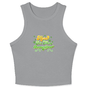 Discover Here for the players Shenanigans St. Patrick's Day Crop Tank Top