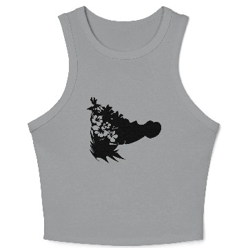 Discover hawaii hibiscus vector Crop Tank Top