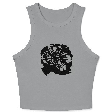 Discover hawaii hibiscus vector Crop Tank Top