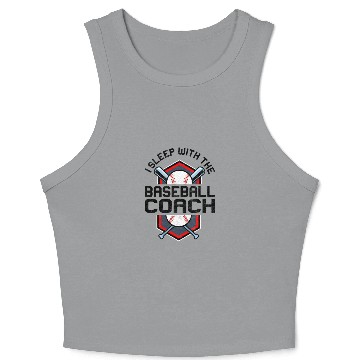 Discover Baseball Coach Wife Professional Mom Instructor Crop Tank Top