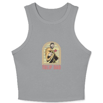 Discover Tulip Gardening Dad Crop Tank Top