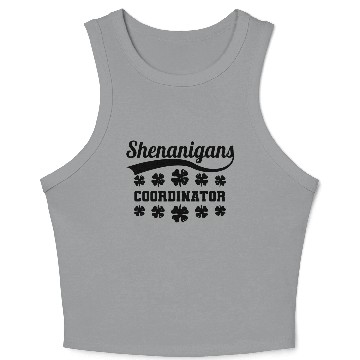 Discover Shenanigans Coordinator Funny St Patricks Day Crop Tank Top