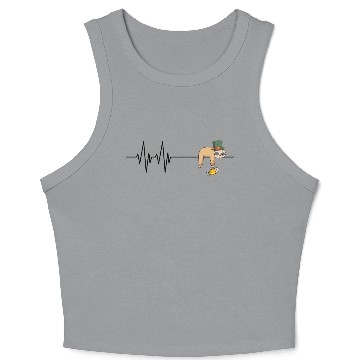 Discover Happy St Patrick's Day Beer Drinking Sloth Gift Crop Tank Top
