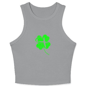 Discover Gliding St. Patrick's day shamrock Crop Tank Top