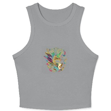 Discover Funny Mardi Gras Carnival parade Crop Tank Top
