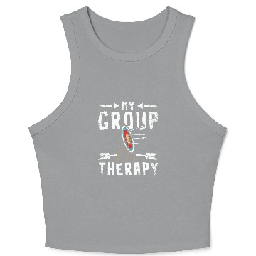 Discover My group therapy Archery Crop Tank Top