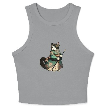 Discover Cat Dressed as Mulan Crop Tank Top
