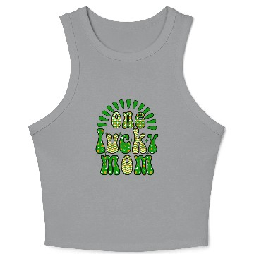 Discover One luckyPatricks Day Sublimation Crop Tank Top