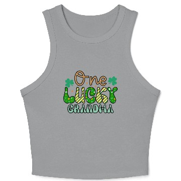 Discover One luckyPatricks Day Sublimation Crop Tank Top