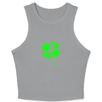 Discover Soccer St. Patrick's day shamrock Crop Tank Top