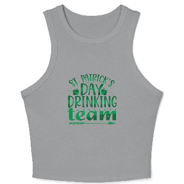 Discover Patricks Day Drinking Team Crop Tank Top