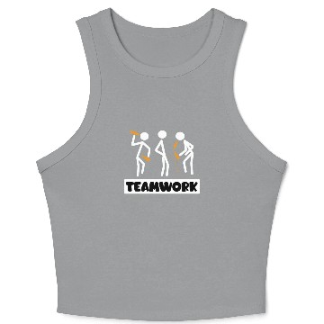 Discover Teamwork Summer Vacation with Friends Spring Break Crop Tank Top