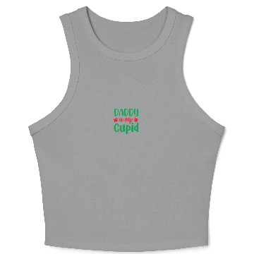 Discover Daddy is my Cupid Crop Tank Top