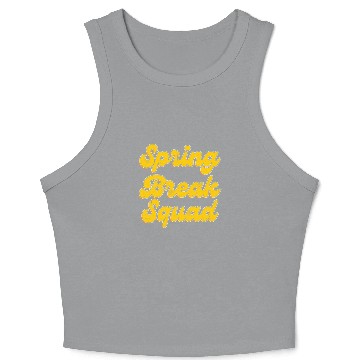 Discover Spring Break Squad Summer Vacation Spring Break Crop Tank Top