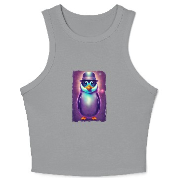 Discover Fantasy Penguin Art Crop Tank Top