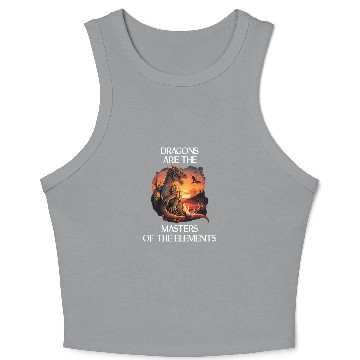 Discover Mythical Creature Dragons Gift Men Dragon for a Crop Tank Top