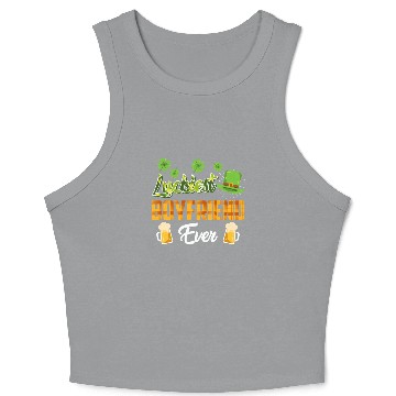 Discover Luckiest Boyfriend Ever St. Patrick's Day Crop Tank Top