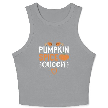 Discover Pumpkin Spice Queen - Pumpkin Crop Tank Top