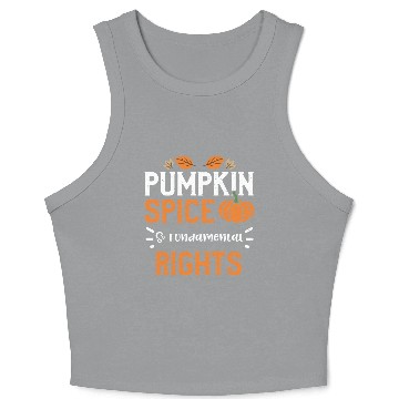 Discover Pumpkin Spice & Fundamental Rights Crop Tank Top