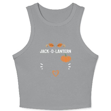 Discover Jack-O-Lantern - Pumpkin Crop Tank Top
