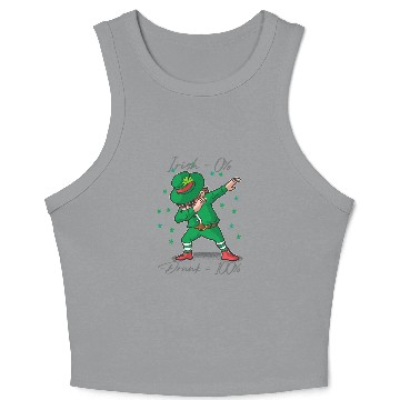 Discover Irish 0% Drunk 100% Crop Tank Top