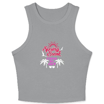 Discover Spring Break Florida off duty holiday Spring Break Crop Tank Top