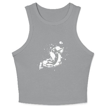 Discover Volleyball Spike Man White Crop Tank Top